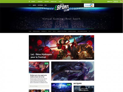 Un portail dédié aux jeux vidéo, du streaming et du chat avec les équipes et les spectateurs