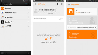 Homepoint Orange, accessible via une application gratuite iOS et Android