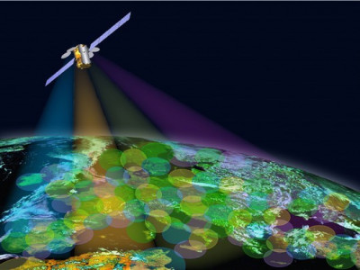 Couverture Internet par satellite