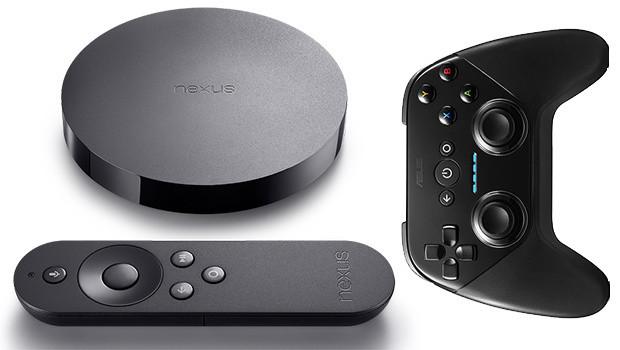 Nexus Player, avec télécommande et manette de jeu