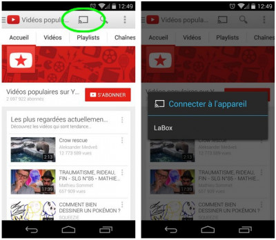 L'application Youtube 