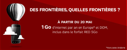 arrivée du roaming chez red