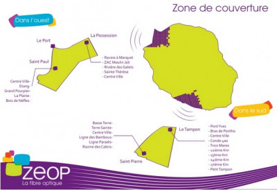 carte de couverture ZEOP à la Réunion