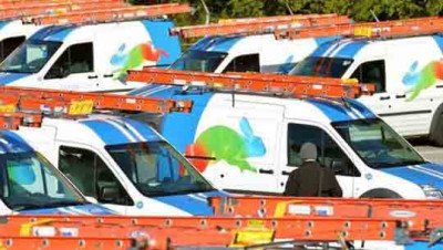 Une flotte de véhicules pour le déploiement du service Google Fiber