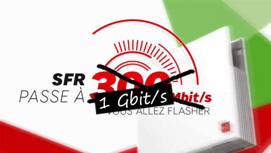 LA Fibre de sfr passe à 1 Gbit/s