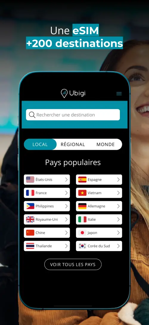esim ubigi interface