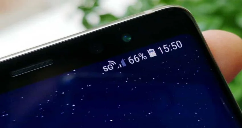 Un smartphone connecté en 5G